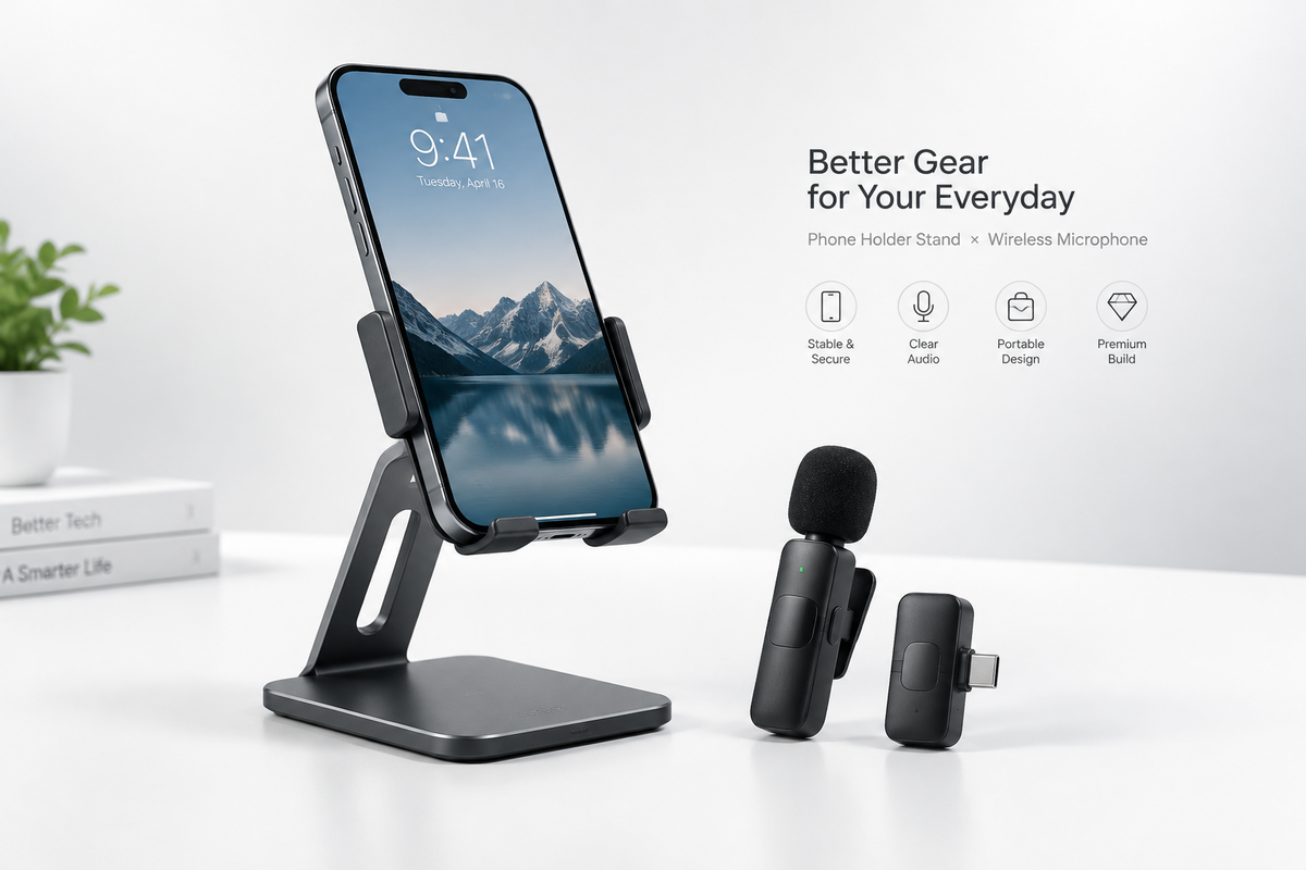 MOBILE HOLDERS & MIC