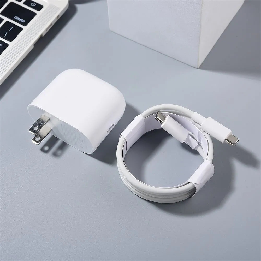 💯 Original Google Pixel 45W book Charger US Plug Fast Charging Power Adapter USB C to C Cable