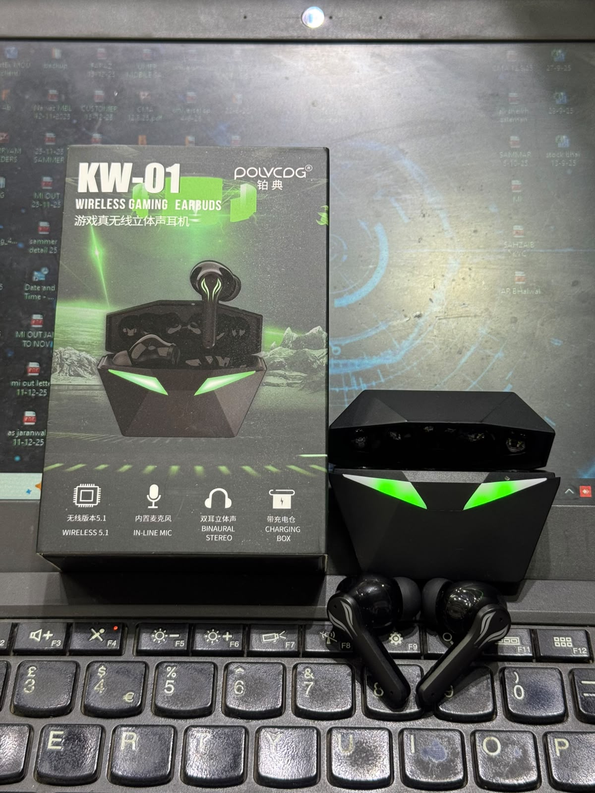 New KW-01 Pro Bluetooth 5.1 Earbuds Wireless Dual Mode Sports Gaming Headset