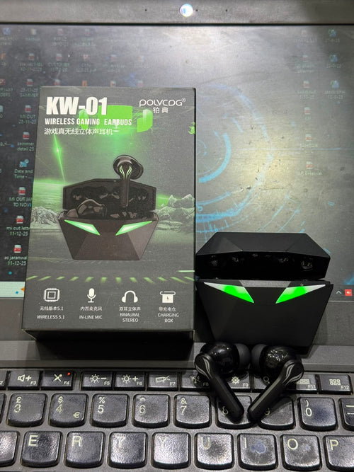 New KW-01 Pro Bluetooth 5.1 Earbuds Wireless Dual Mode Sports Gaming Headset