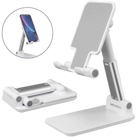 Foldable Adjustable Universal Mobile Stand for Phones and Tablets, Flexible Holder with Adjustable Height, Anti-Slip, Anti-Scratch