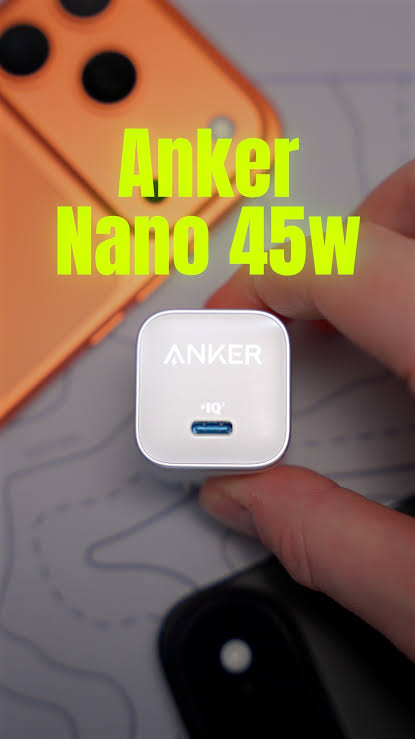 Anker Nano 45W Gallium Nitride Charger with Display Type C charger Fast Charging, Intelligent Temperature Control System, Foldable Plug