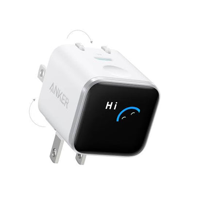 Anker Nano 45W Gallium Nitride Charger with Display Type C charger Fast Charging, Intelligent Temperature Control System, Foldable Plug