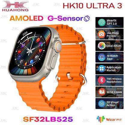 Ultra3 Smart watch with 7 Strap – The Best Smartwatch of 2026 – Amoled Display